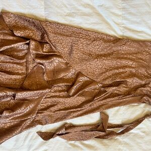 Brown Leopard Print Wrap Dress